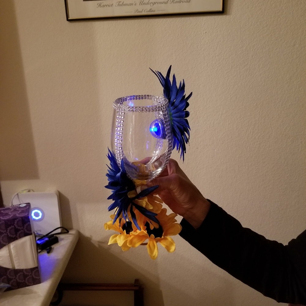 Hand made wine glass